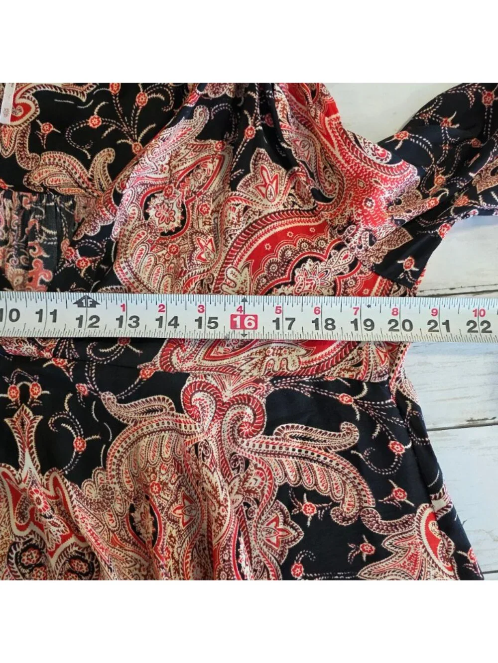 Free People NWT Fields of Butterflies Paisley Tunic Dress XS Boho Festival Red